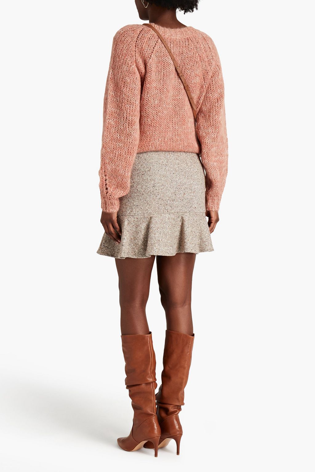 VANESSA BRUNO Mélange brushed knitted sweater