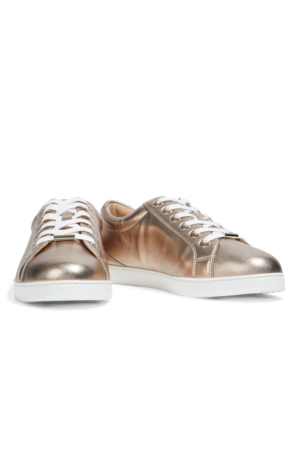 Rose gold jimmy choo trainers deals