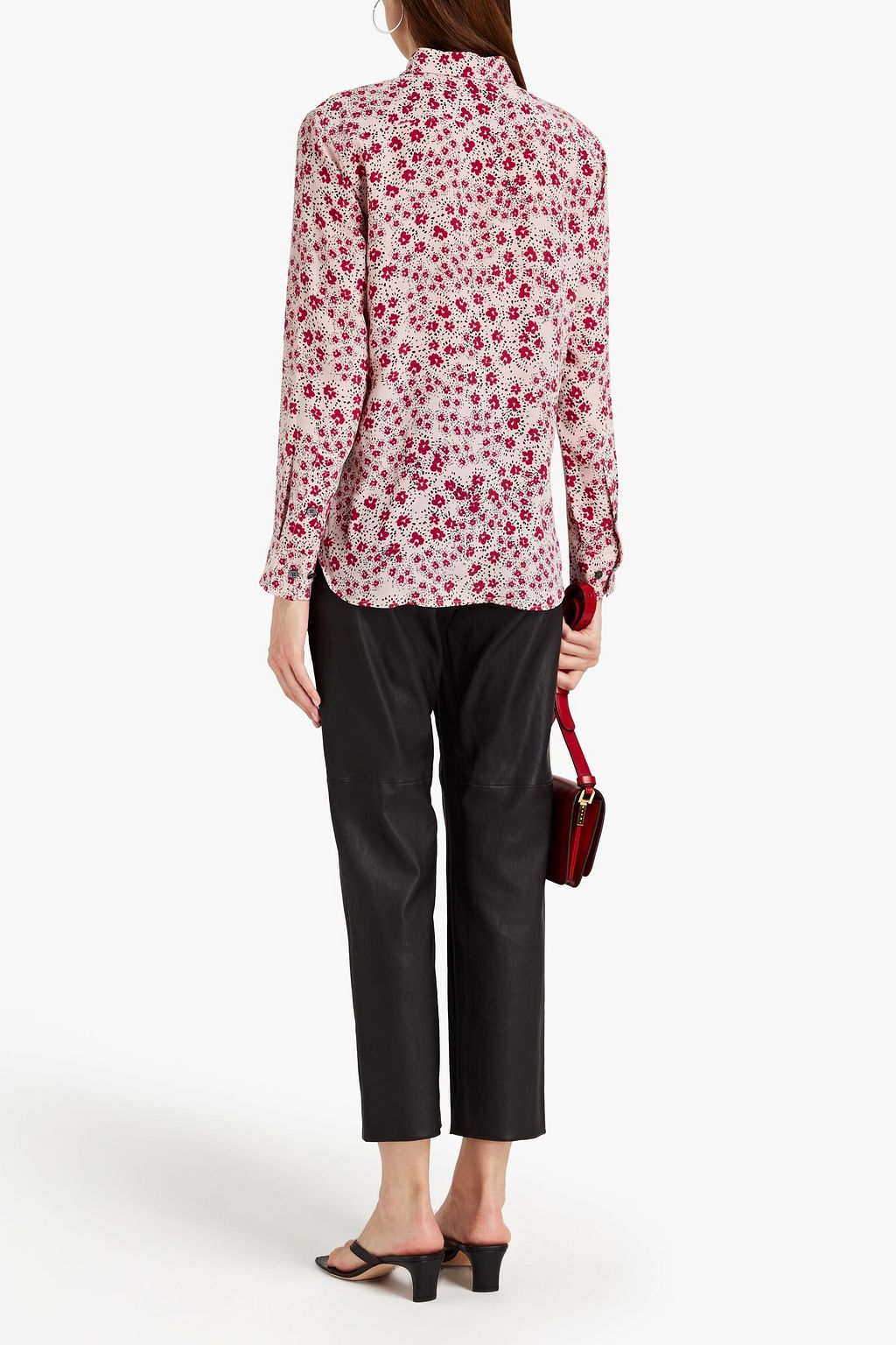 EQUIPMENT Leema floral-print washed-silk shirt