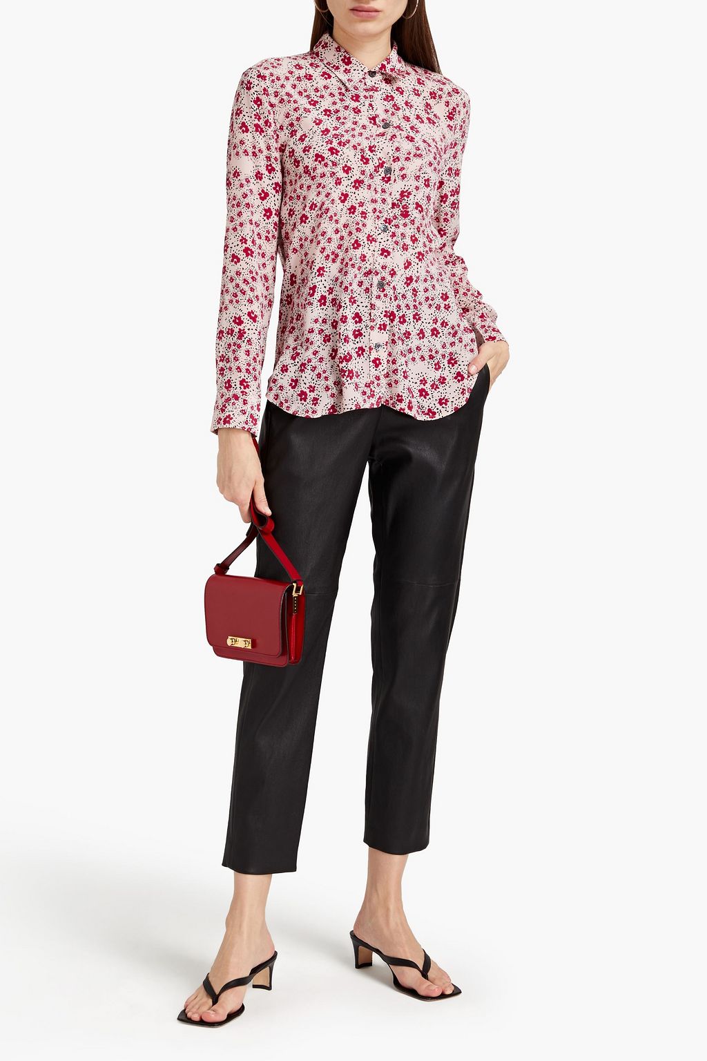 EQUIPMENT Leema floral-print washed-silk shirt