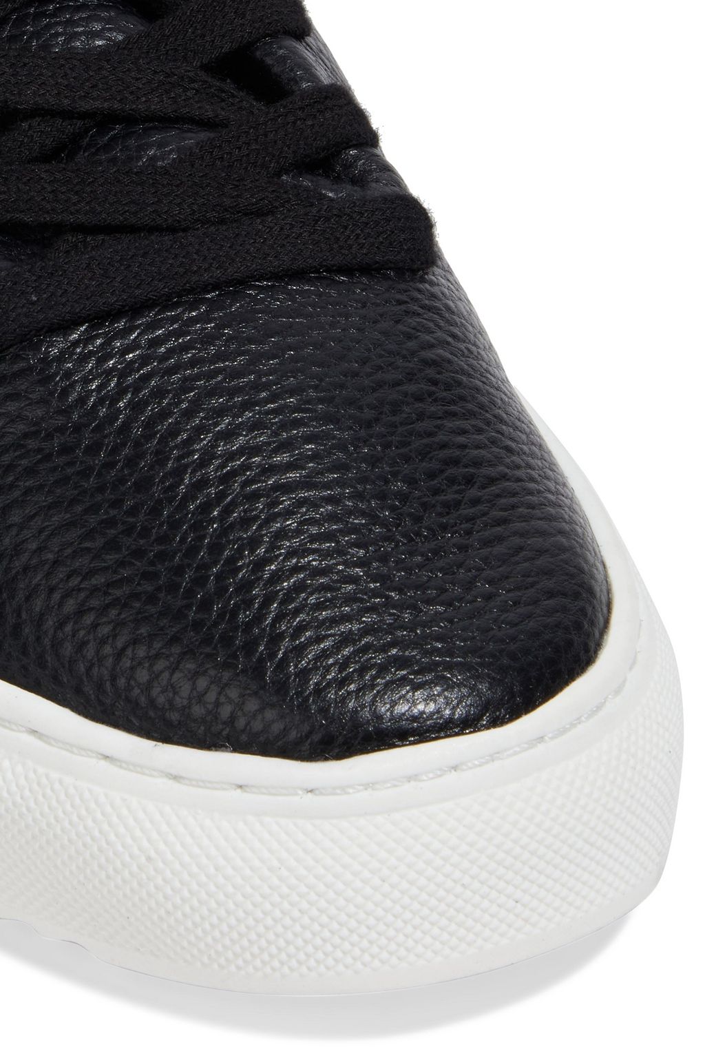 SAM EDELMAN Poppy pebbled-leather sneakers