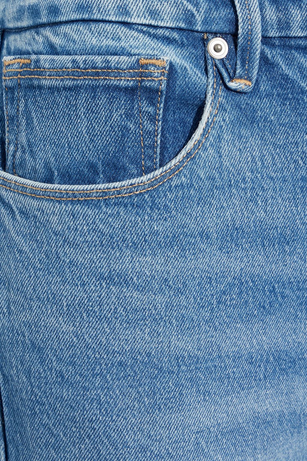 GOOD AMERICAN Good Curve cropped distressed high-rise skinny jeans