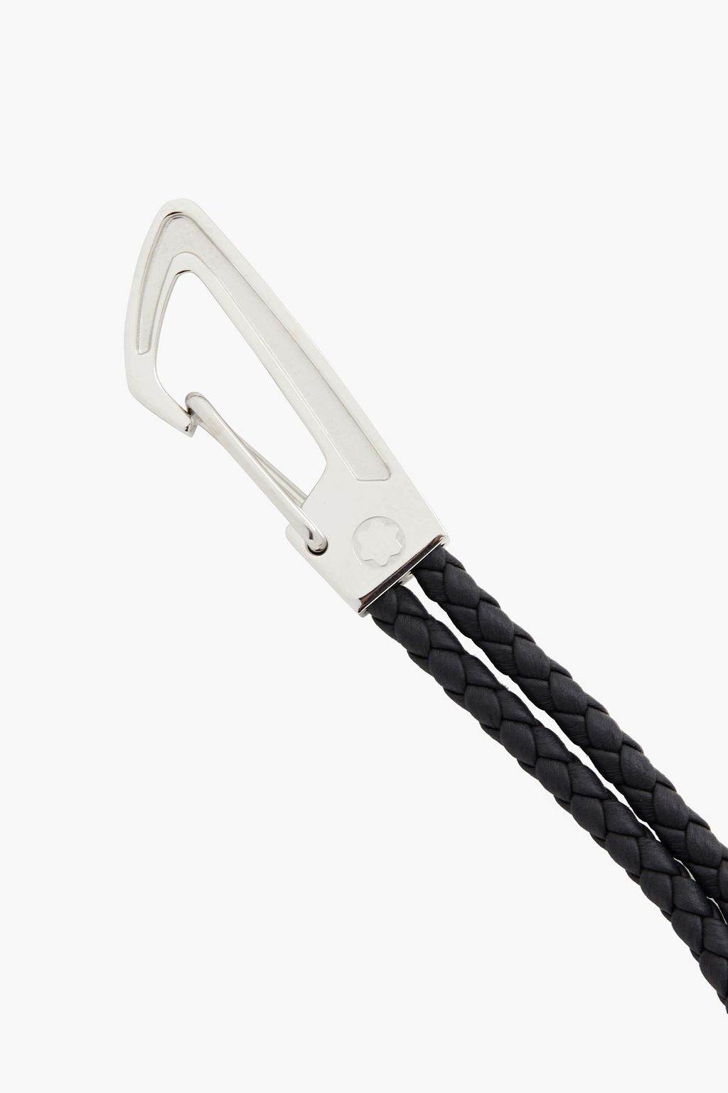 MONTBLANC Silver-tone leather bracelet