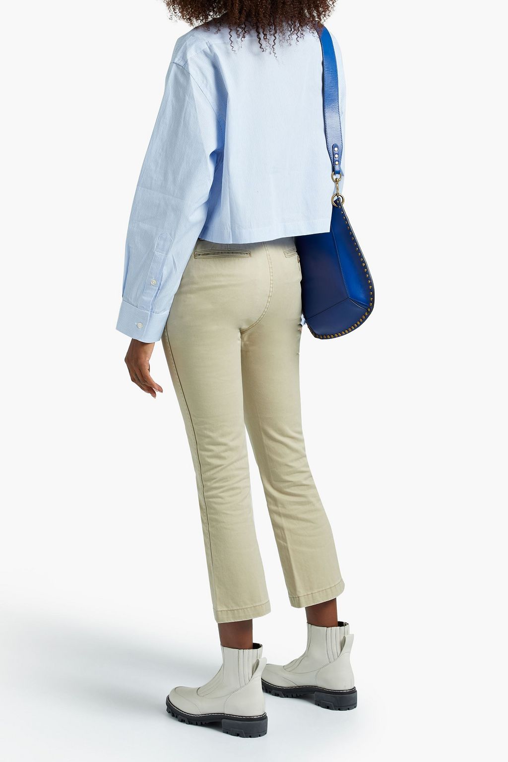 R13 Cotton-twill kick-flare pants