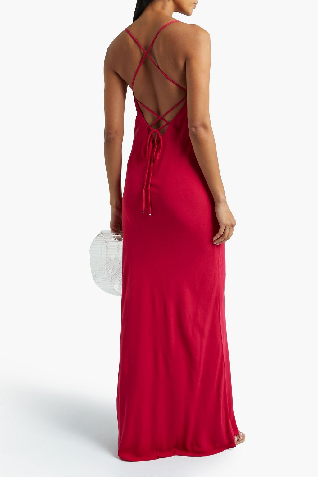 TIGERLILY Lucia Liana crepe maxi slip dress