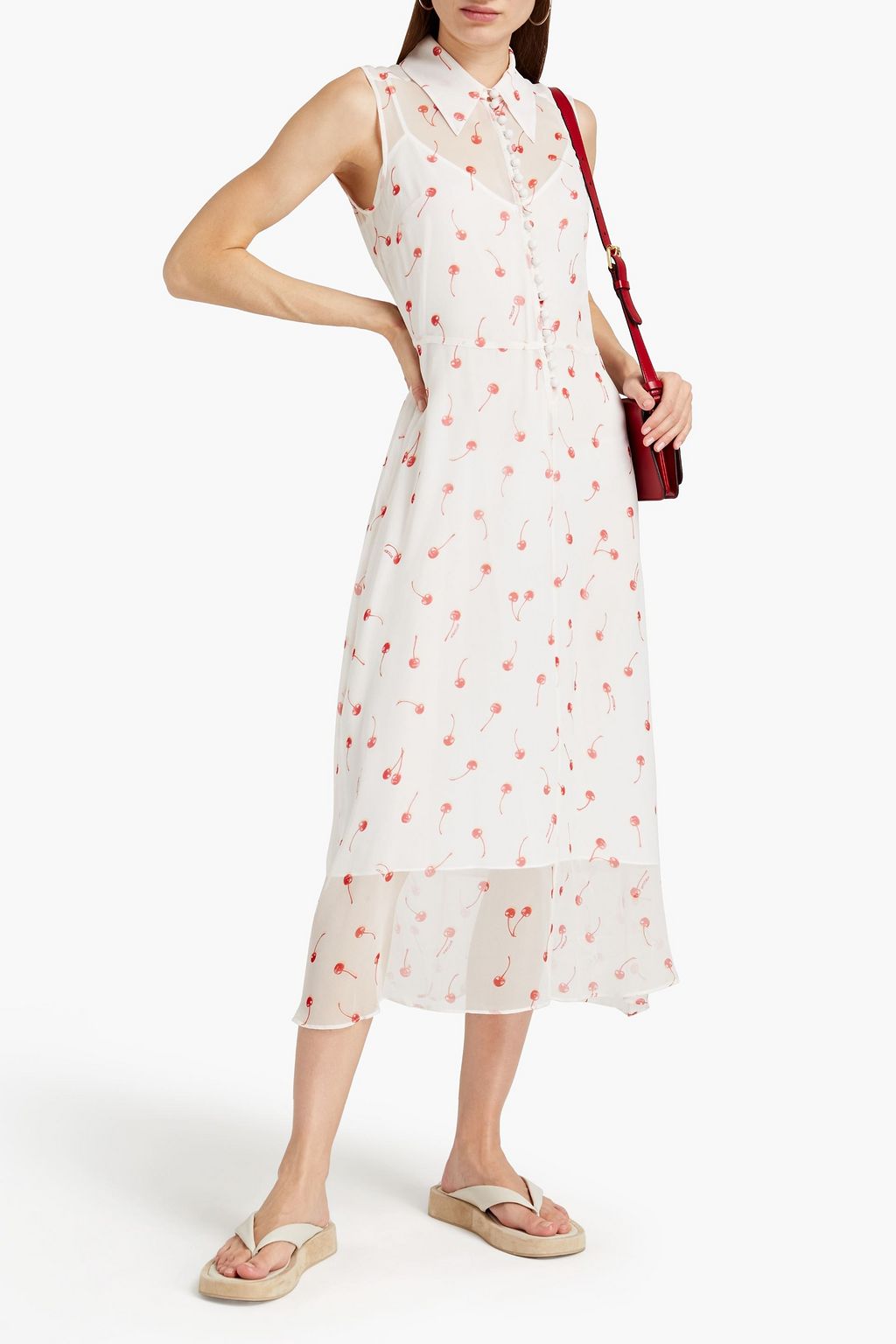 EQUIPMENT Bernadene printed silk-georgette midi dress