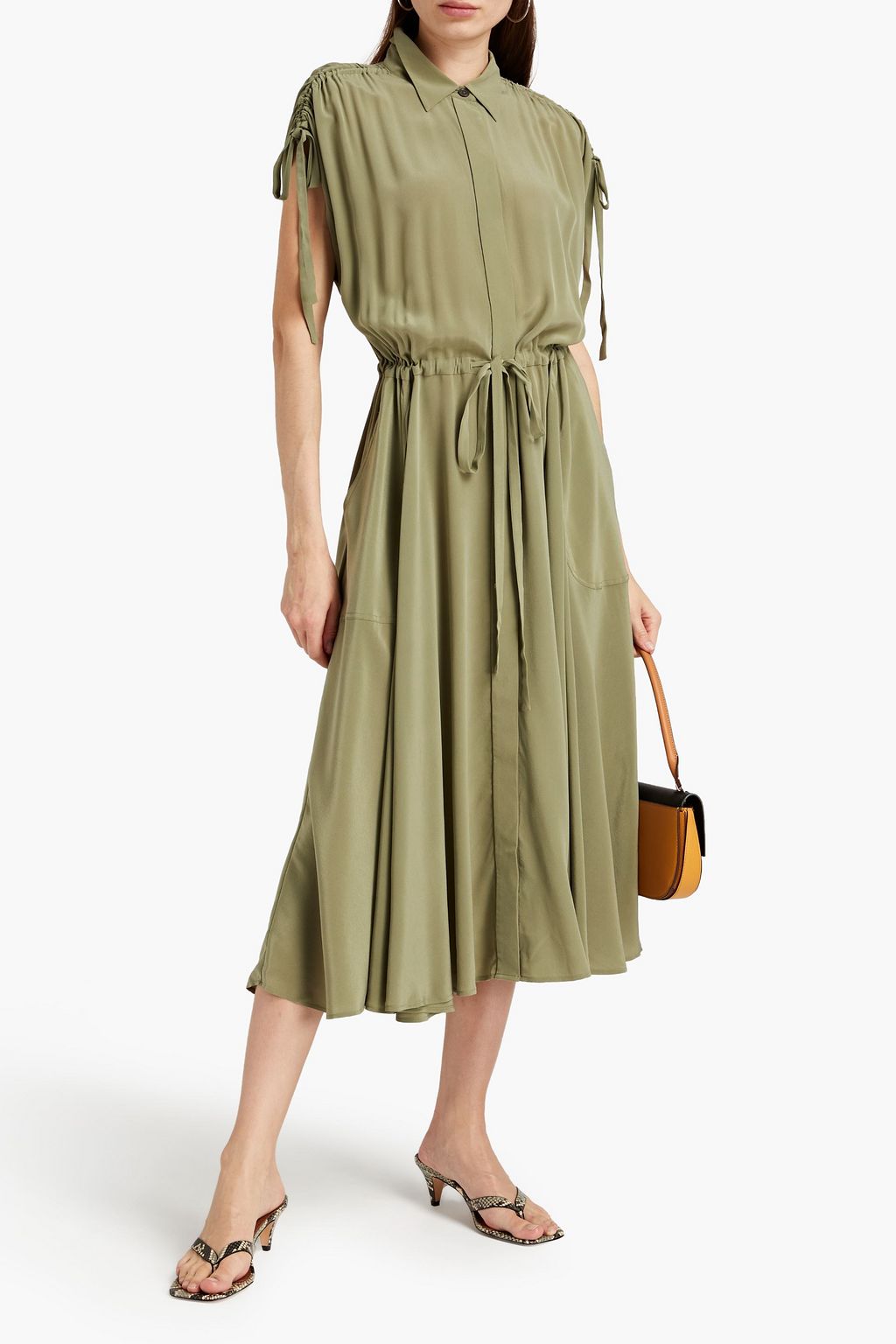 EQUIPMENT Didier washed-silk midi dress