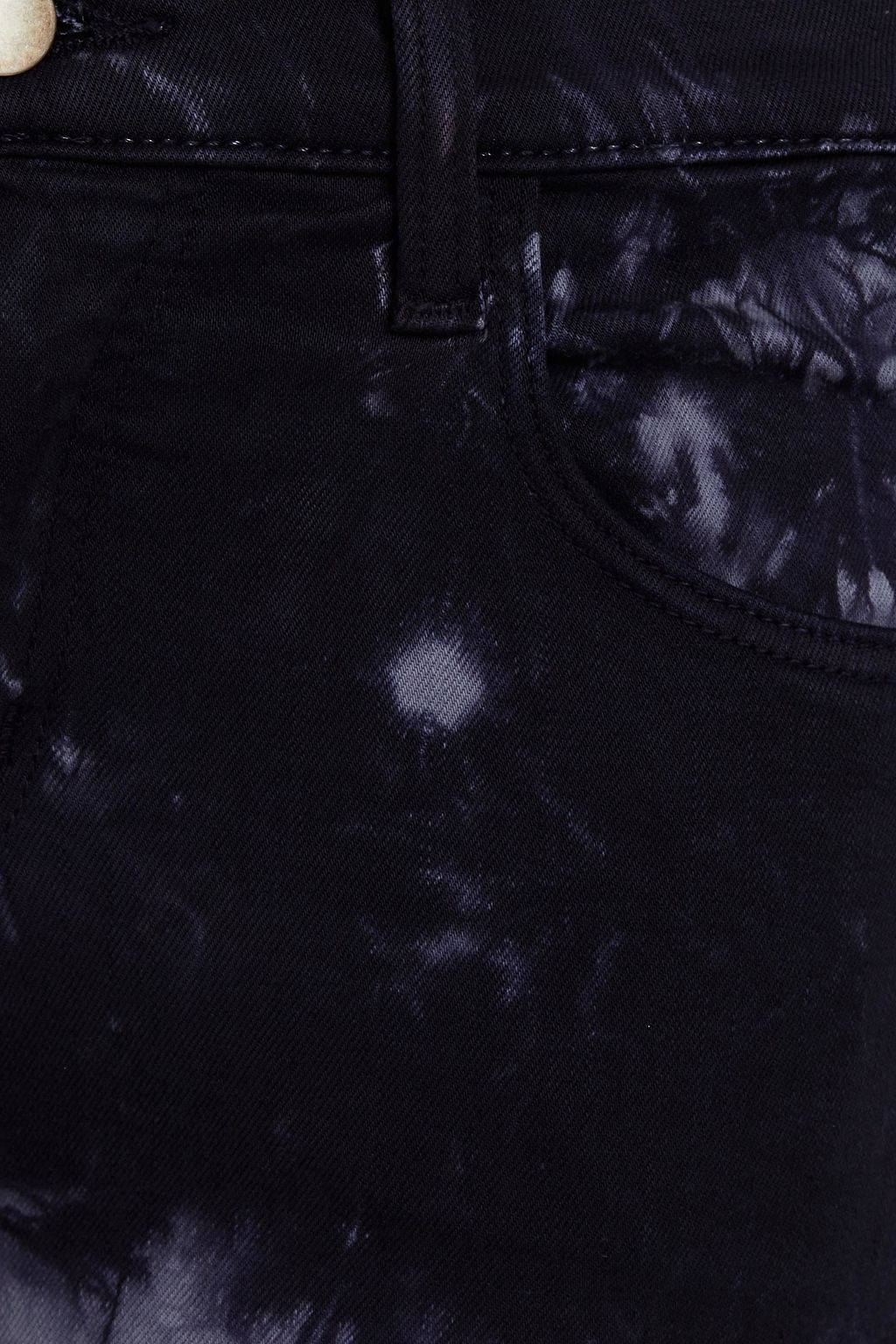 J BRAND Alana tie-dyed high-rise skinny jeans