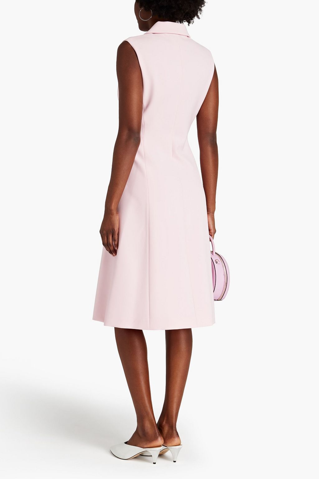 BOUTIQUE MOSCHINO Double-breasted crepe midi dress