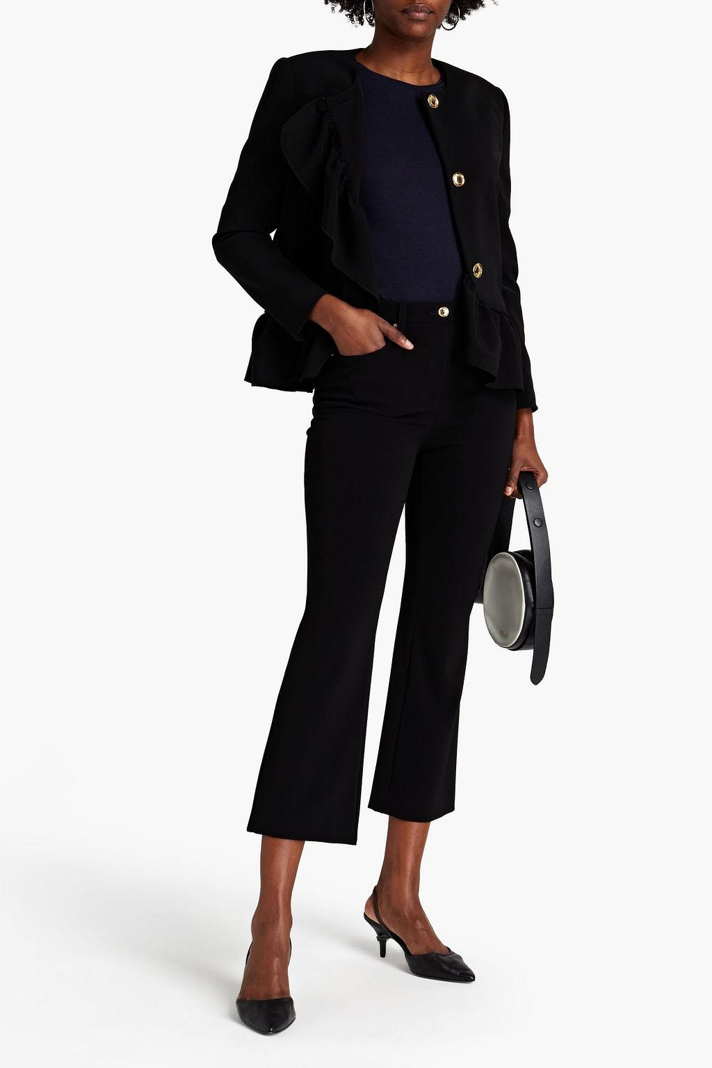 BOUTIQUE MOSCHINO Crepe kick-flare pants