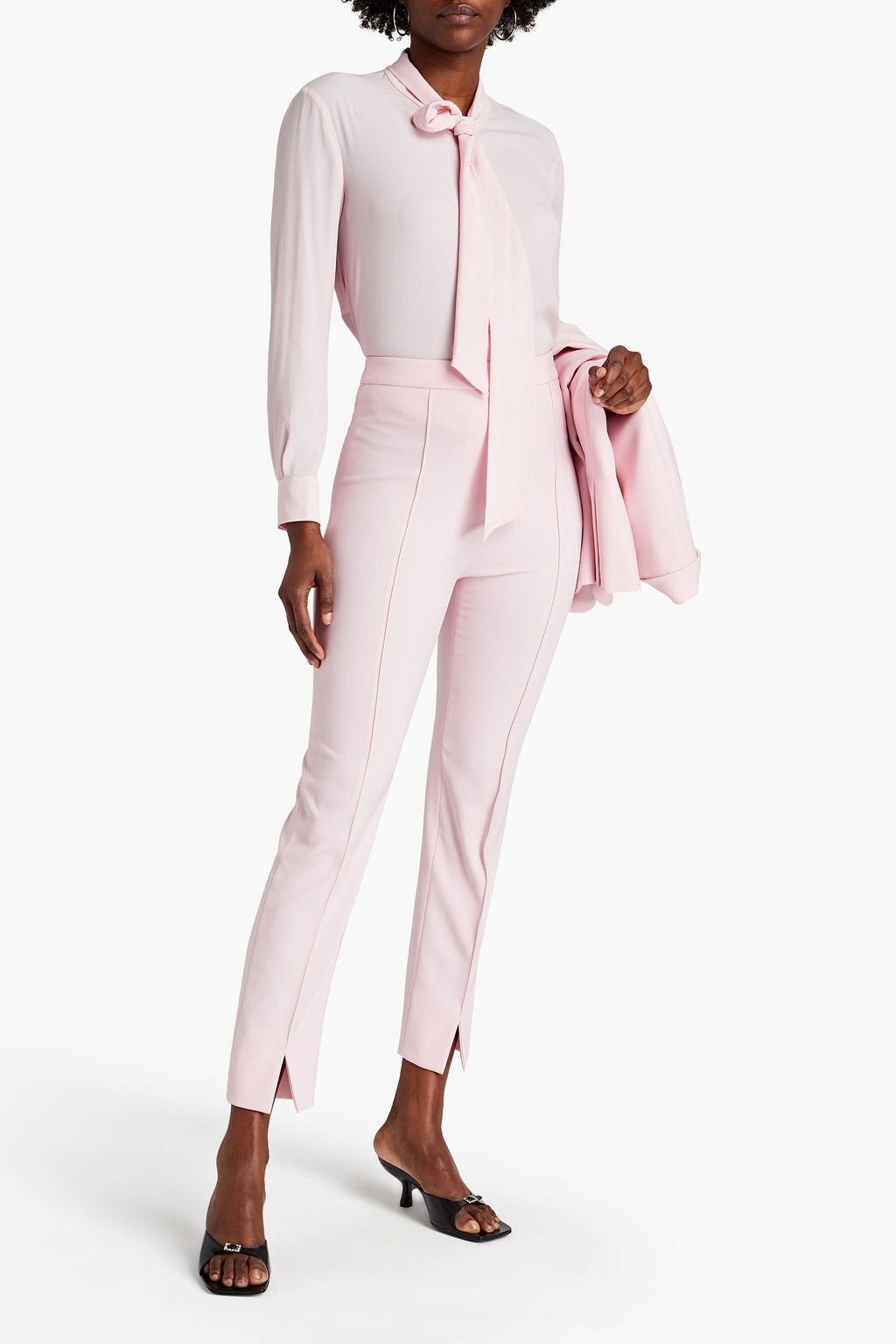 BOUTIQUE MOSCHINO Crepe slim-leg pants