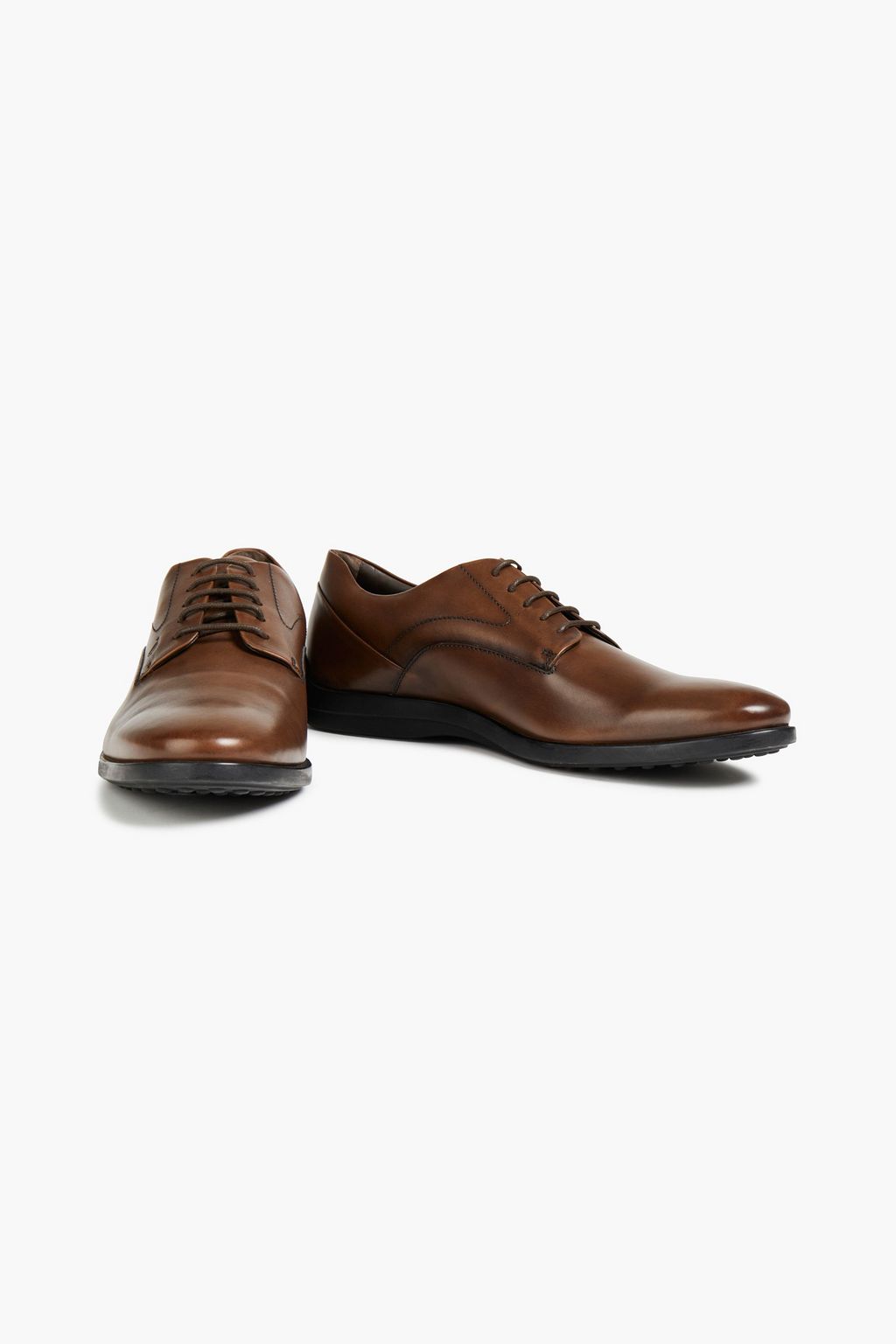 TOD'S Burnished-leather Oxford brogues