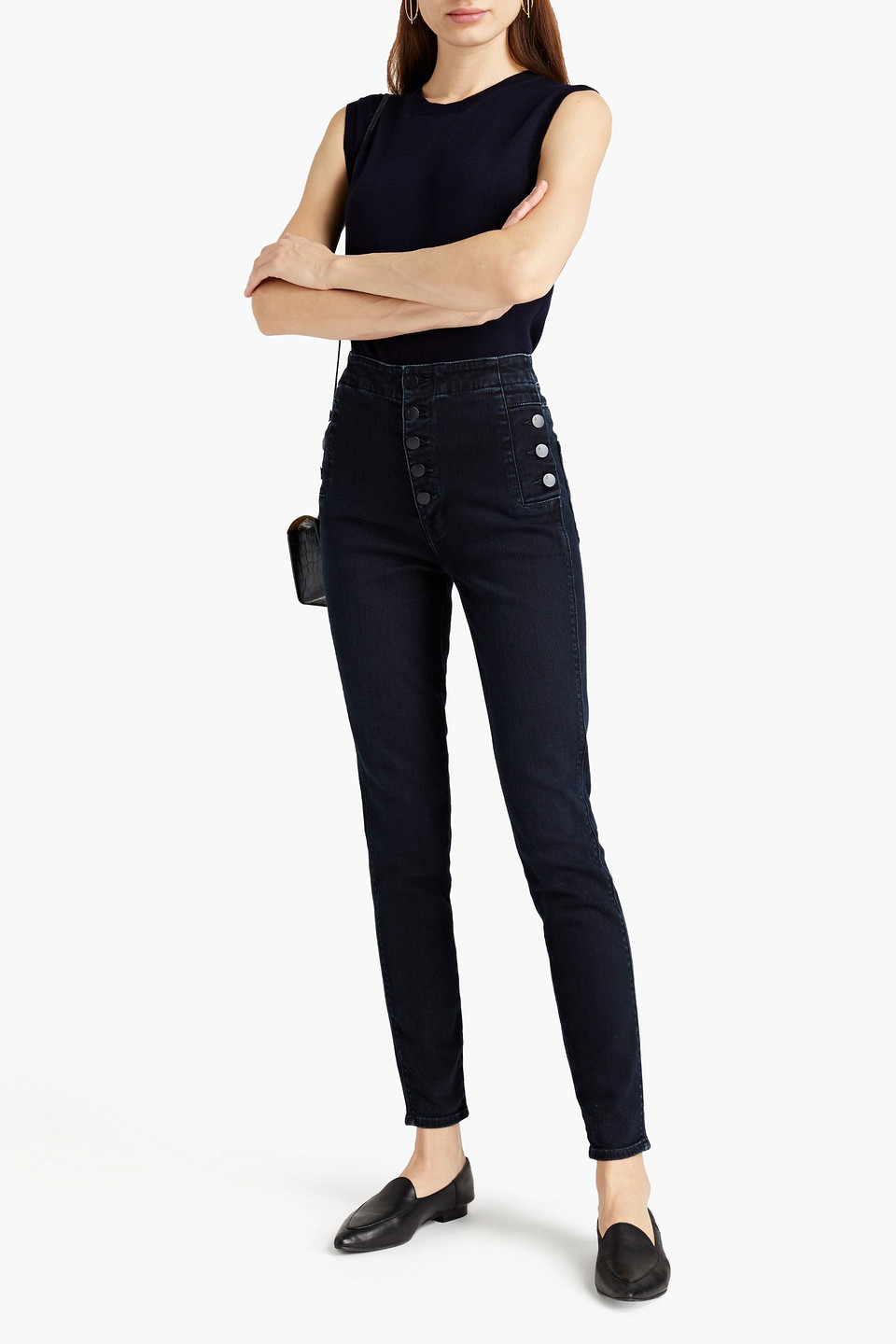 J Brand Natasha High-rise Skinny Jeans In Blue