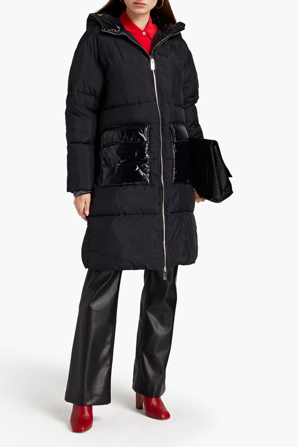 M MISSONI Quilted shell hooded coat