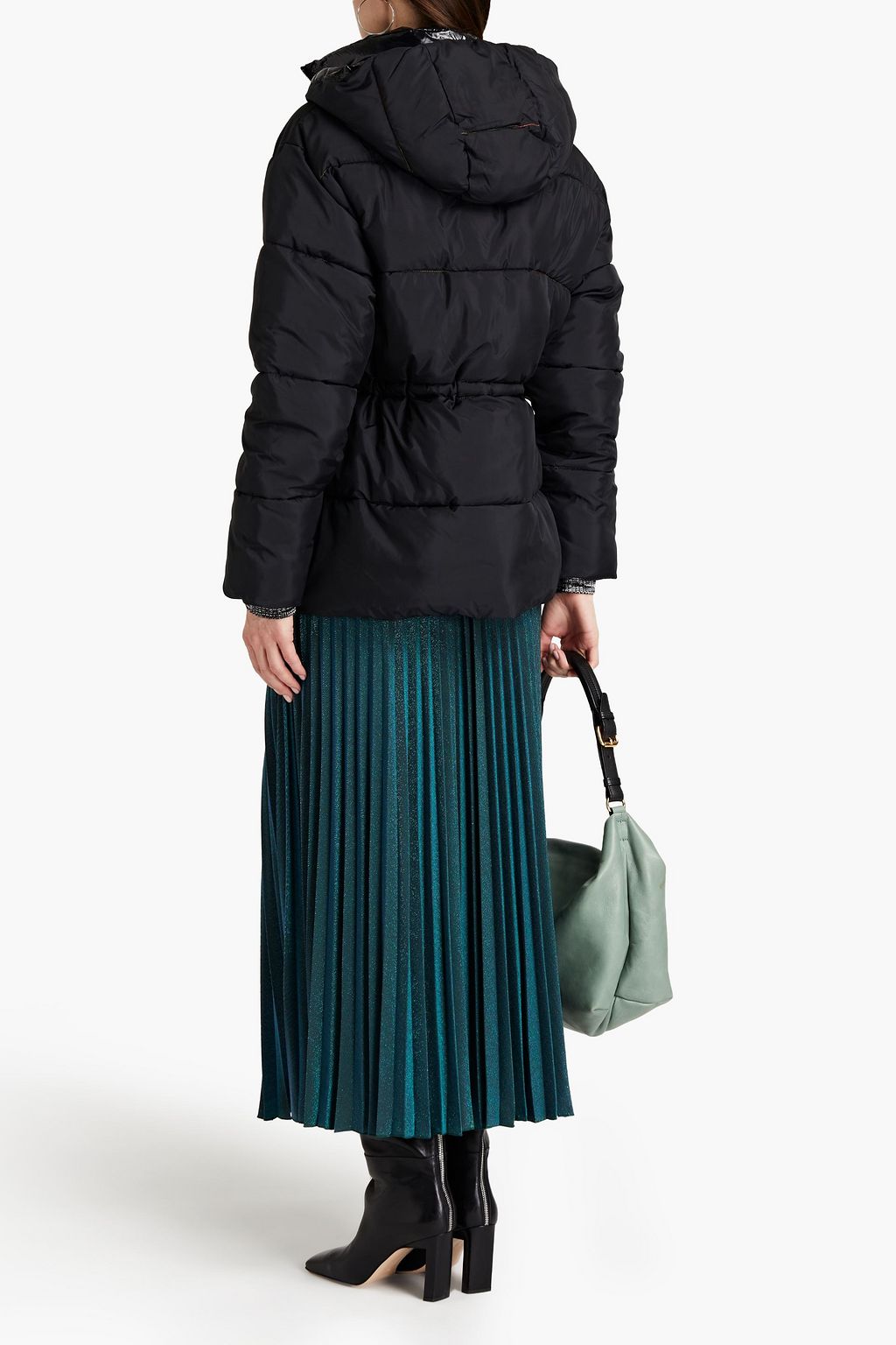 M MISSONI Oversized embroidered quilted shell hooded jacket