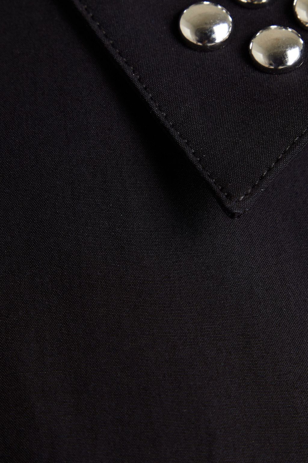 RABANNE Studded cotton-poplin shirt
