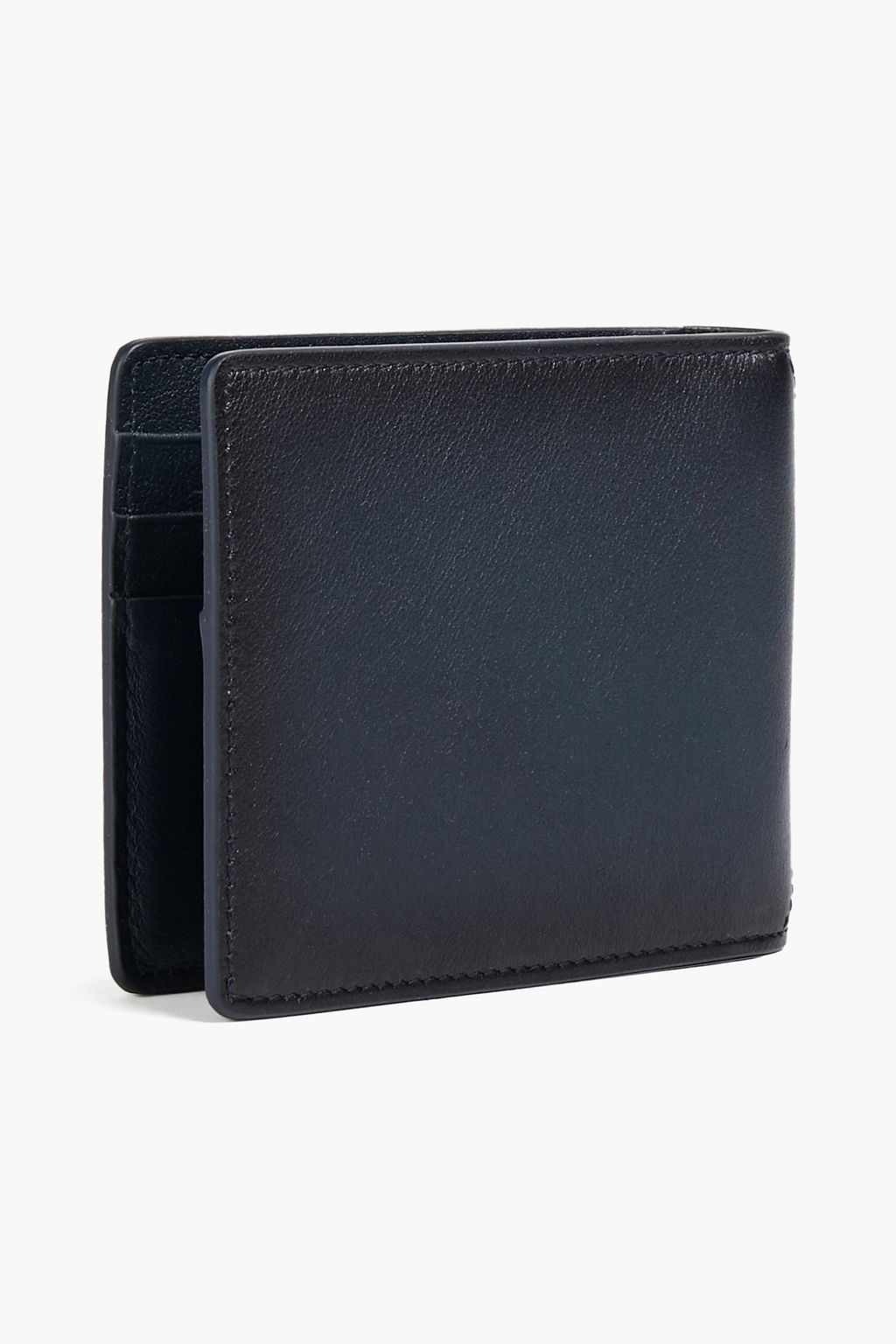 MONTBLANC Logo-appliquéd pebbled-leather wallet