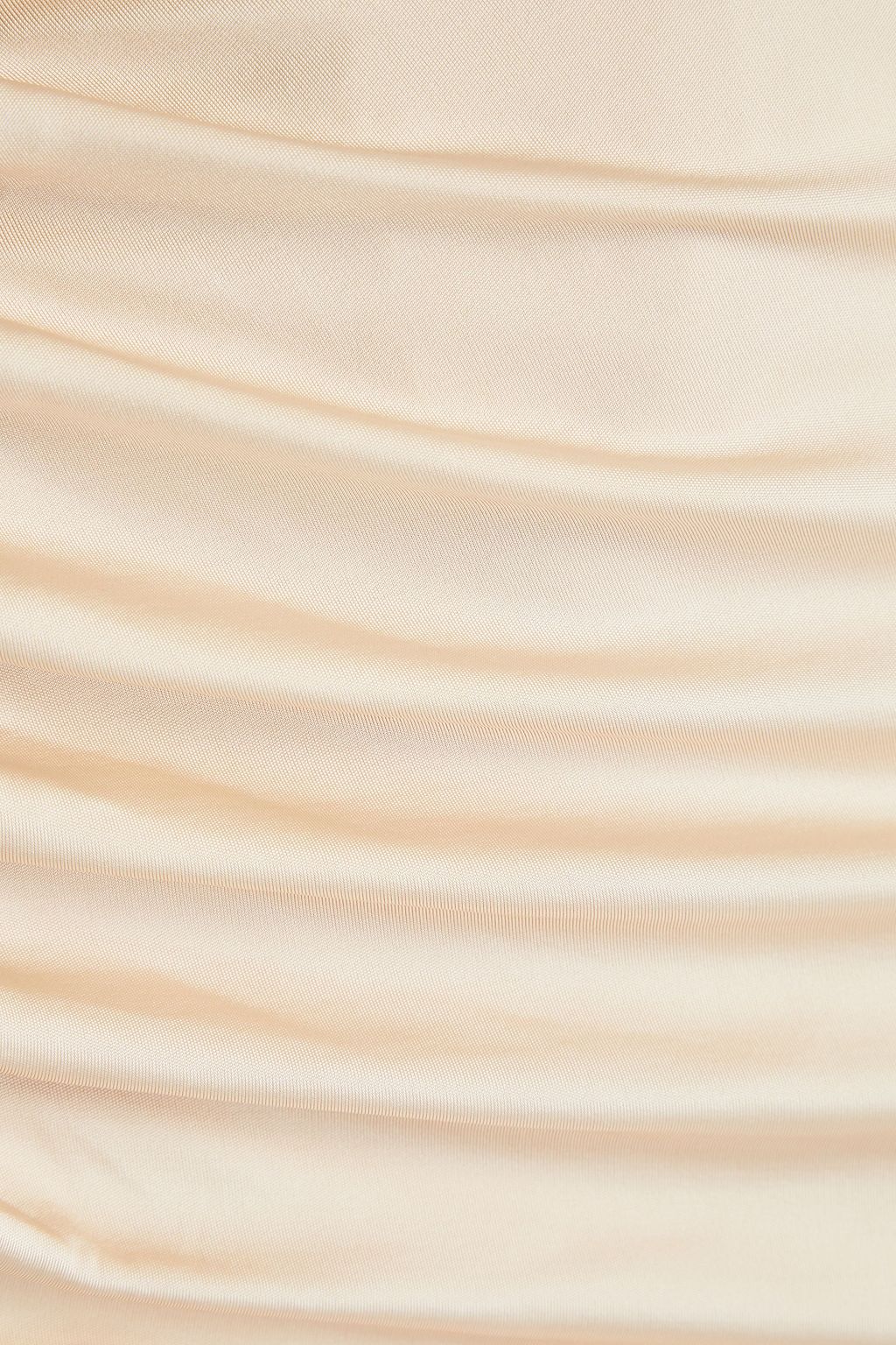 RABANNE Asymmetric gathered stretch-jersey midi skirt