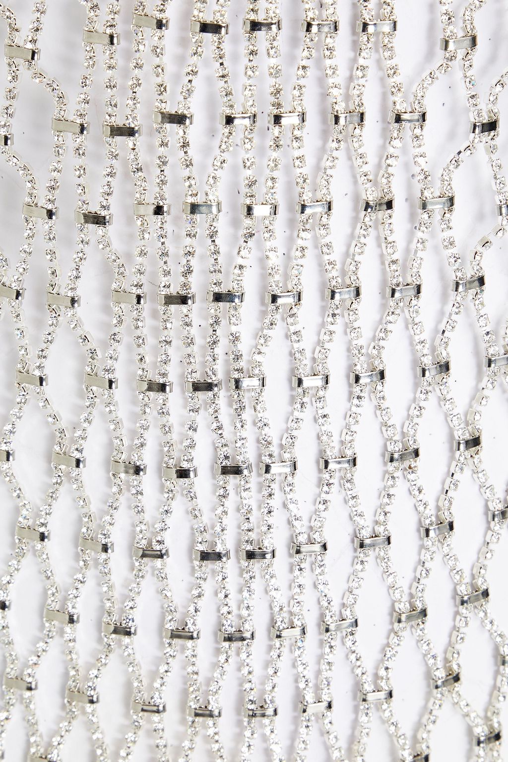 RABANNE Crystal-embellished chainmail top