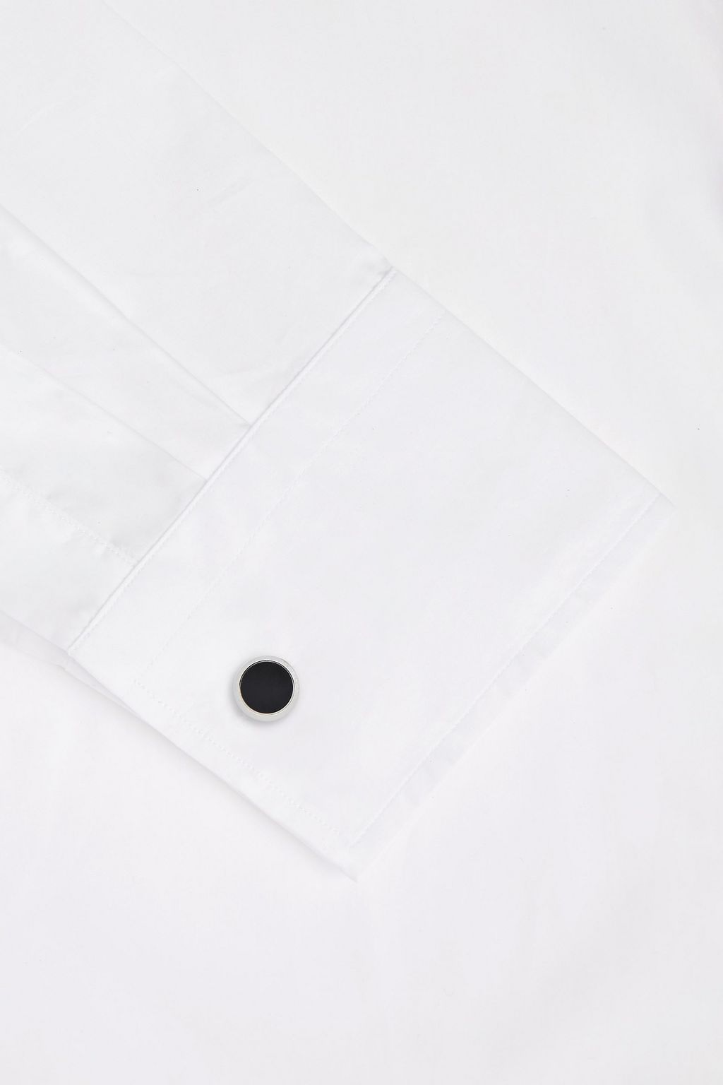 MONTBLANC Silver-tone onyx cufflinks