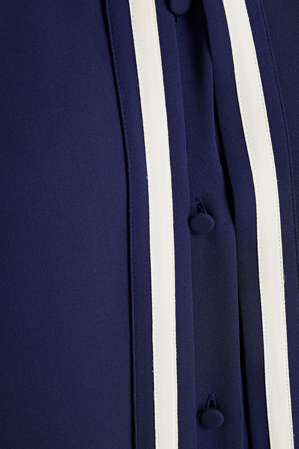 VALENTINO GARAVANI Tie-neck silk-crepe shirt