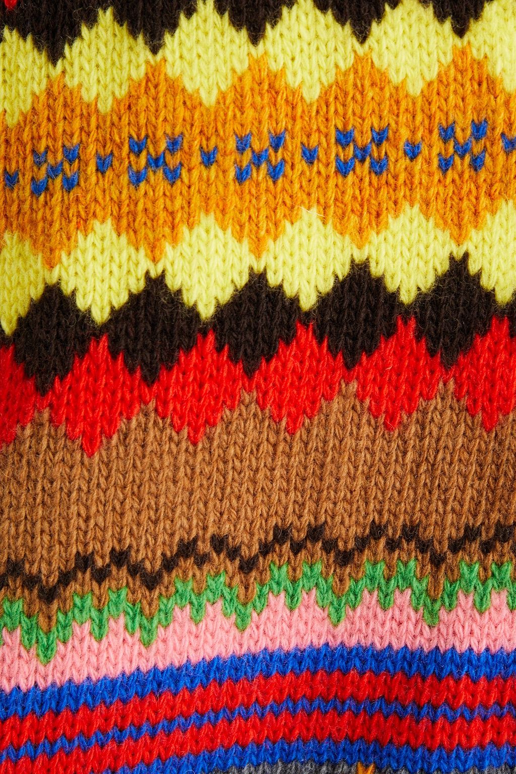 ALEXACHUNG Intarsia wool cardigan