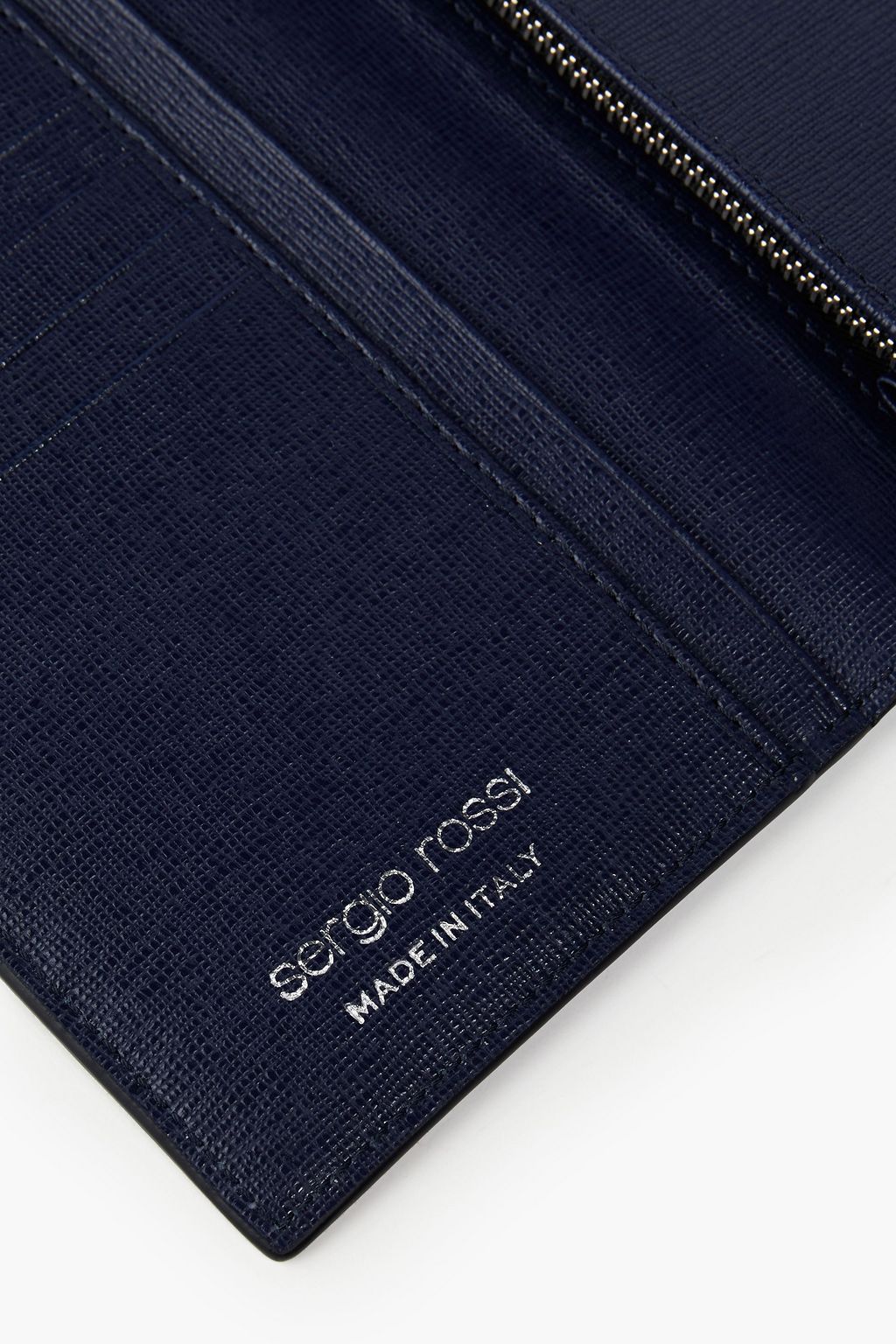 SERGIO ROSSI Textured-leather wallet