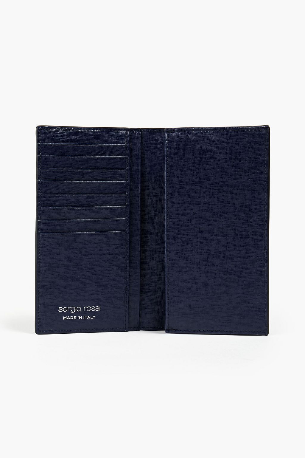 SERGIO ROSSI Textured-leather wallet