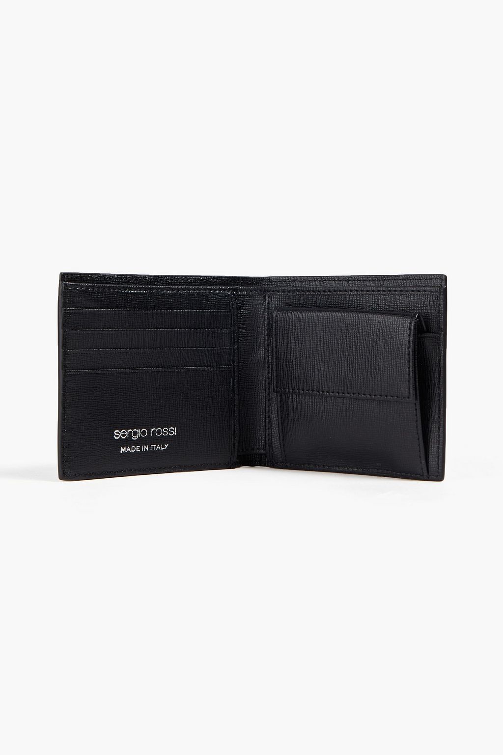 SERGIO ROSSI Textured-leather wallet