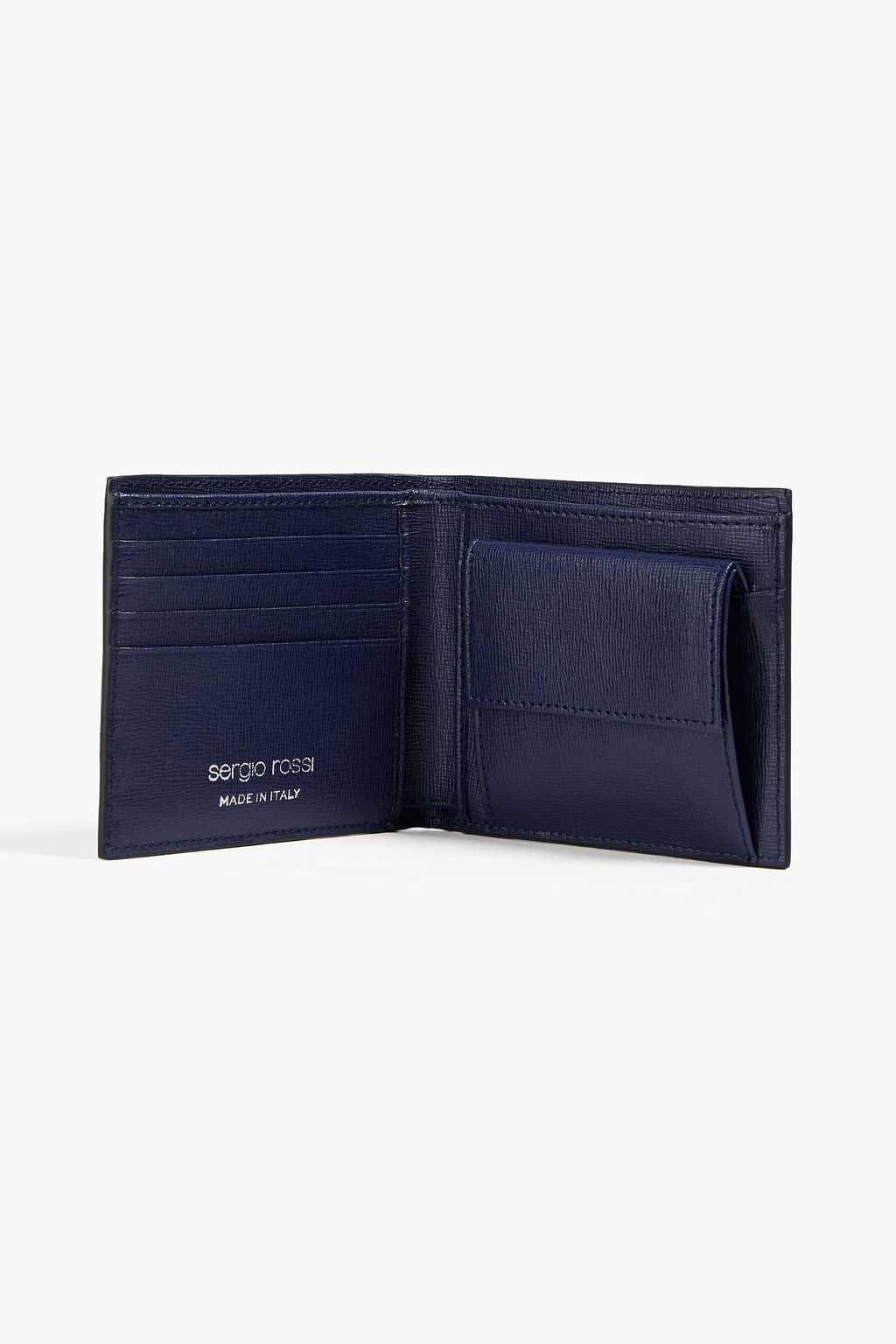 SERGIO ROSSI Textured-leather wallet