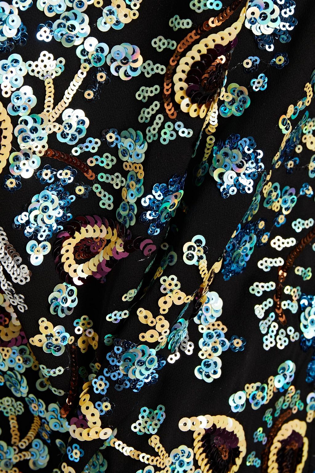 ALEXACHUNG Sequin-embellished crepe dress