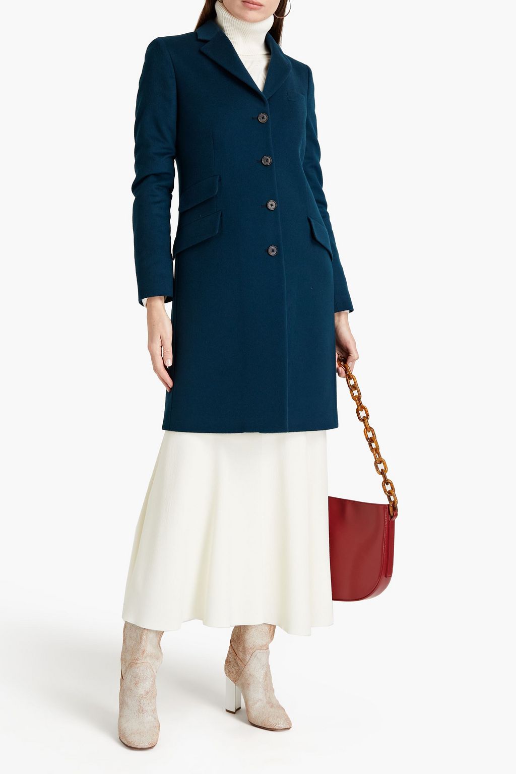 PAUL SMITH Wool and cashmere-blend felt coat