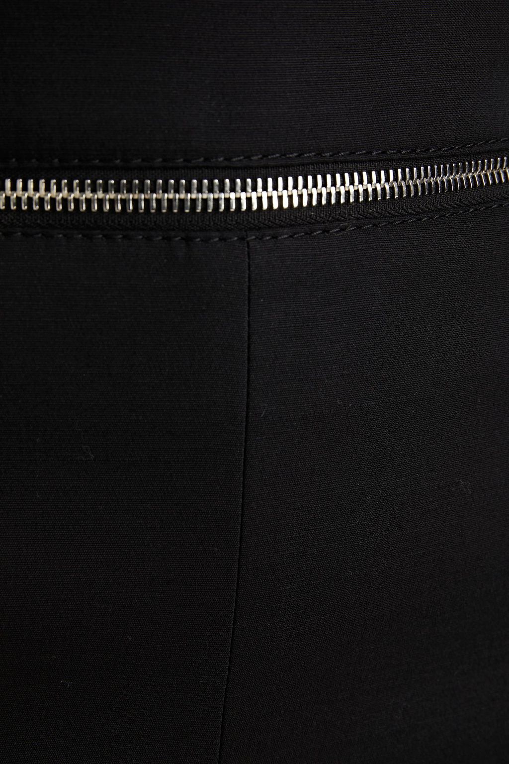 VALENTINO GARAVANI Cropped zip-detailed wool-blend slim-leg pants
