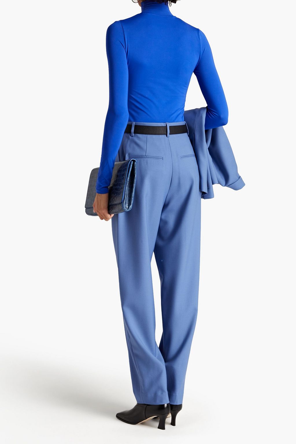 PAUL SMITH Pleated wool straight-leg pants