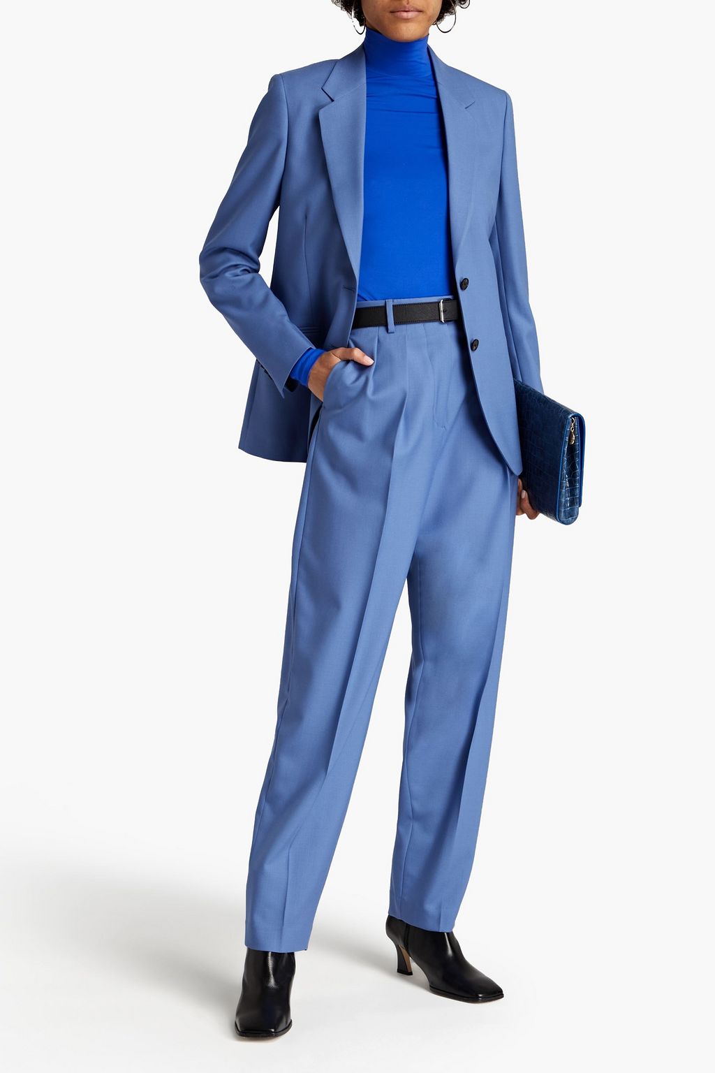 PAUL SMITH Pleated wool straight-leg pants