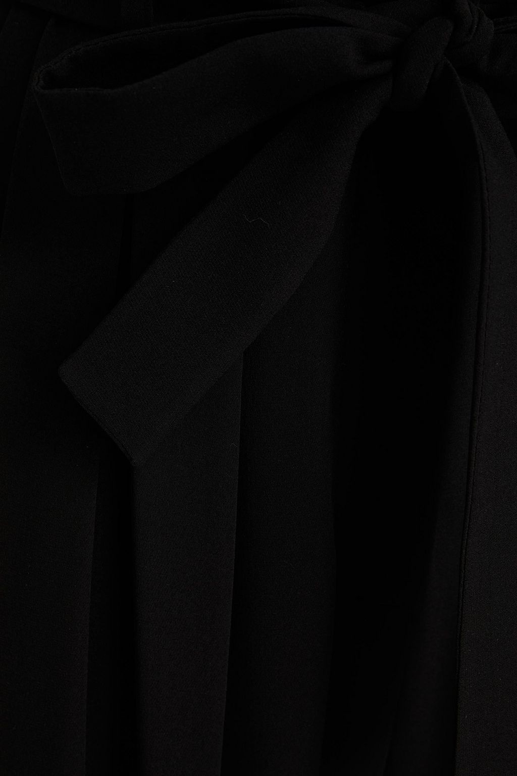 VALENTINO GARAVANI Pleated silk-cady wide-leg pants