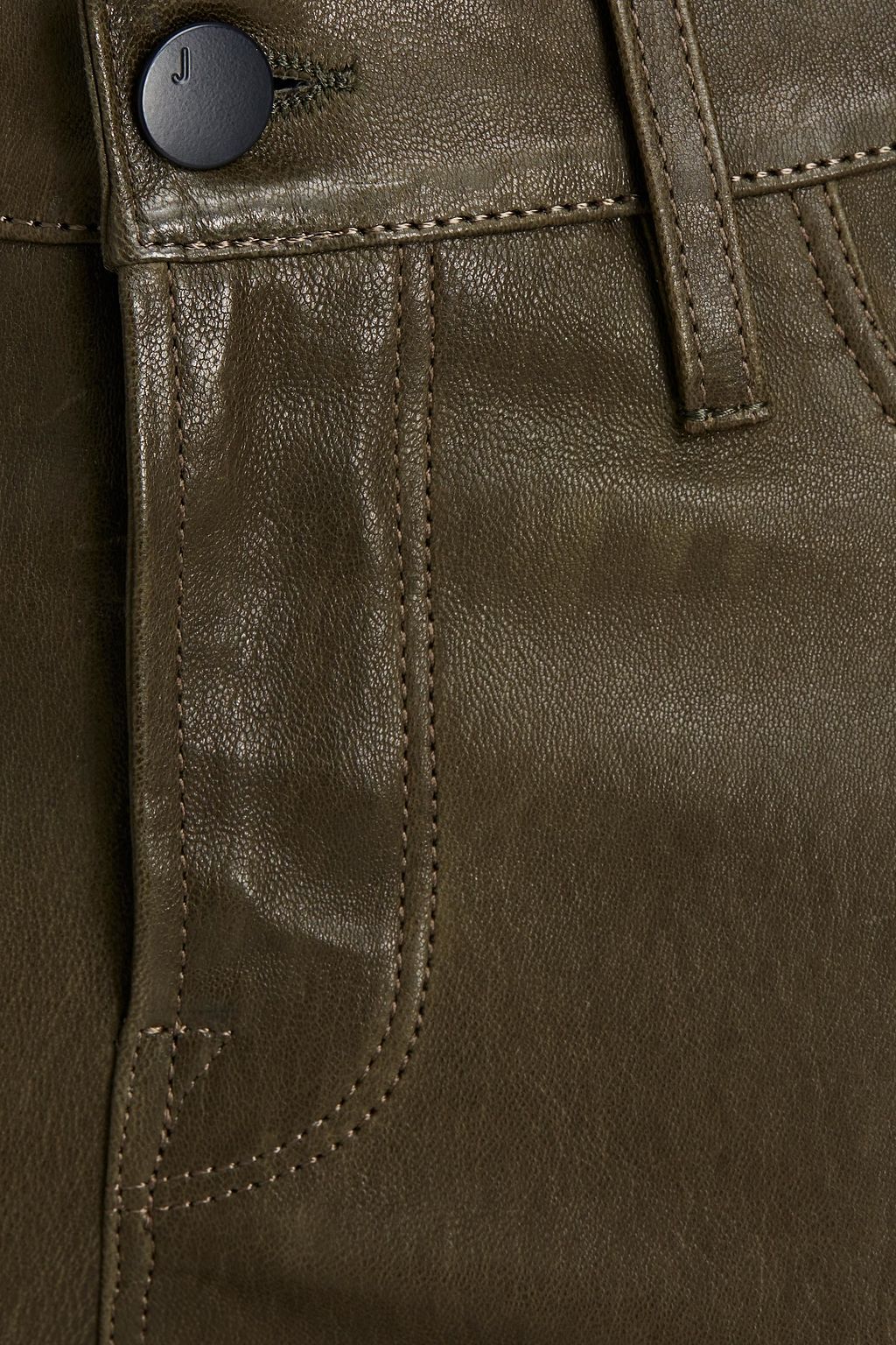 J BRAND Stretch-leather skinny pants