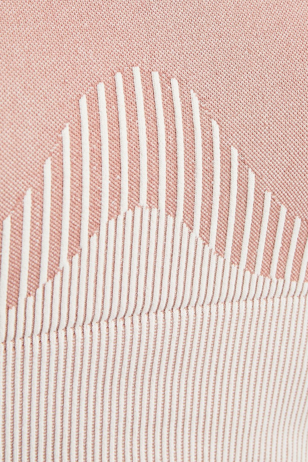 GOOD AMERICAN Stretch-jacquard sports bra