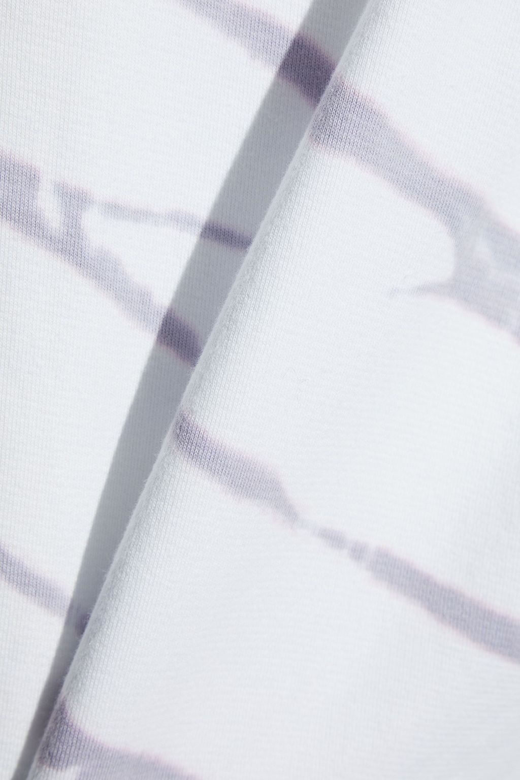 GOOD AMERICAN Tie-dyed cotton-fleece sweatshirt