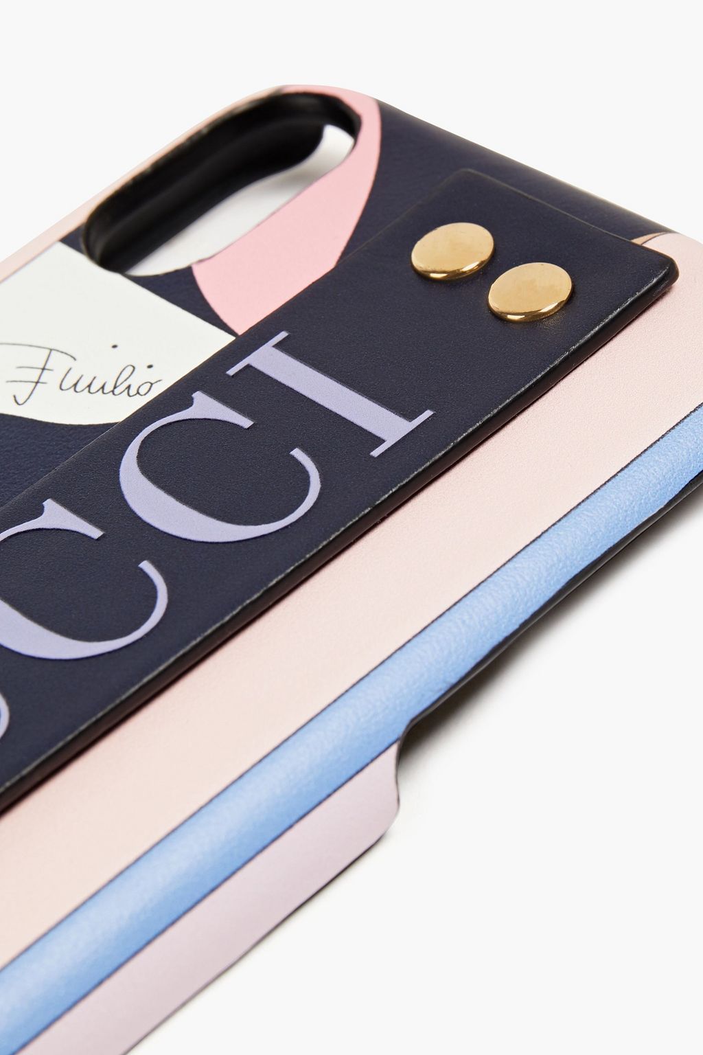 PUCCI Printed leather iPhone X case