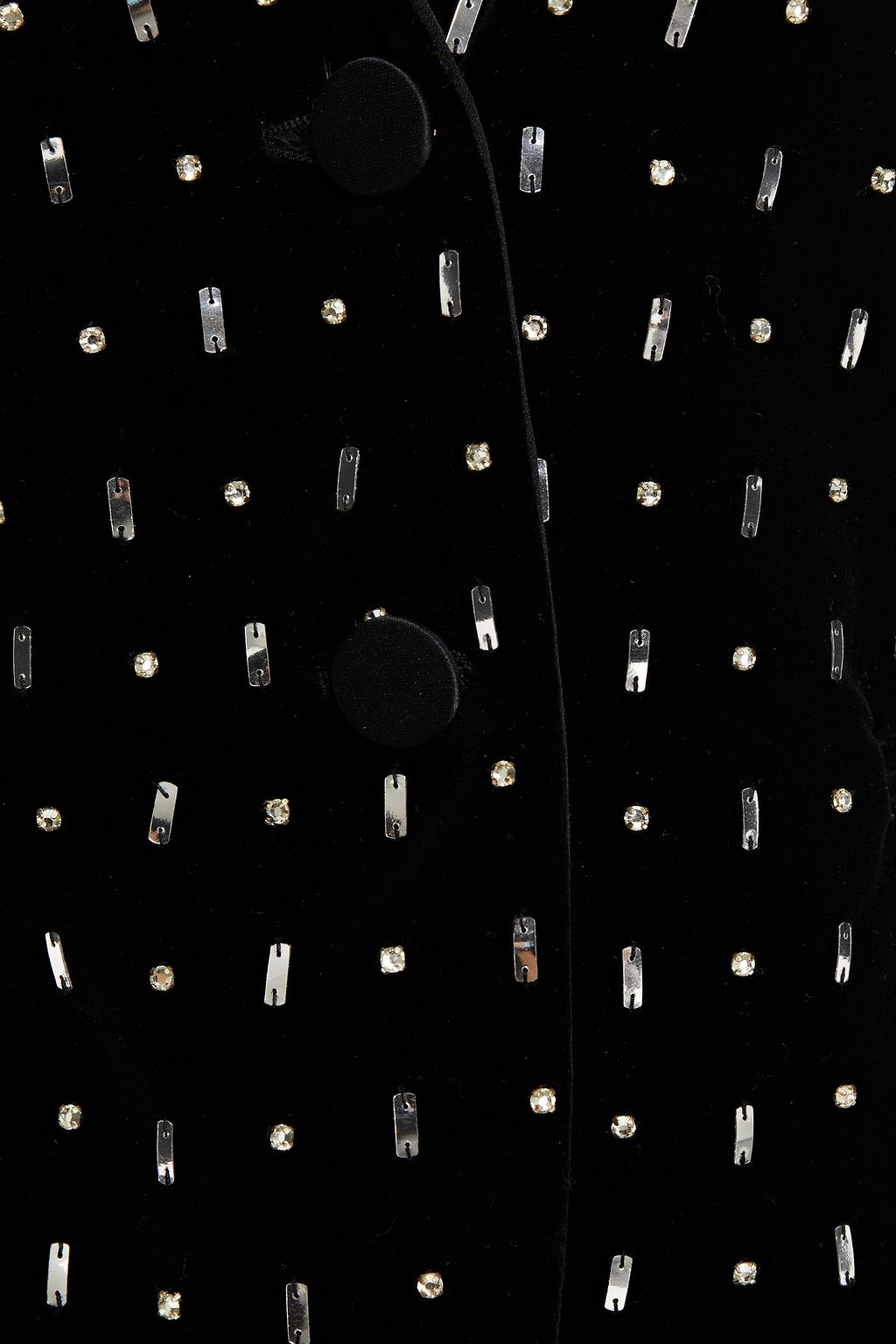 VALENTINO GARAVANI Embellished cotton-velvet blazer