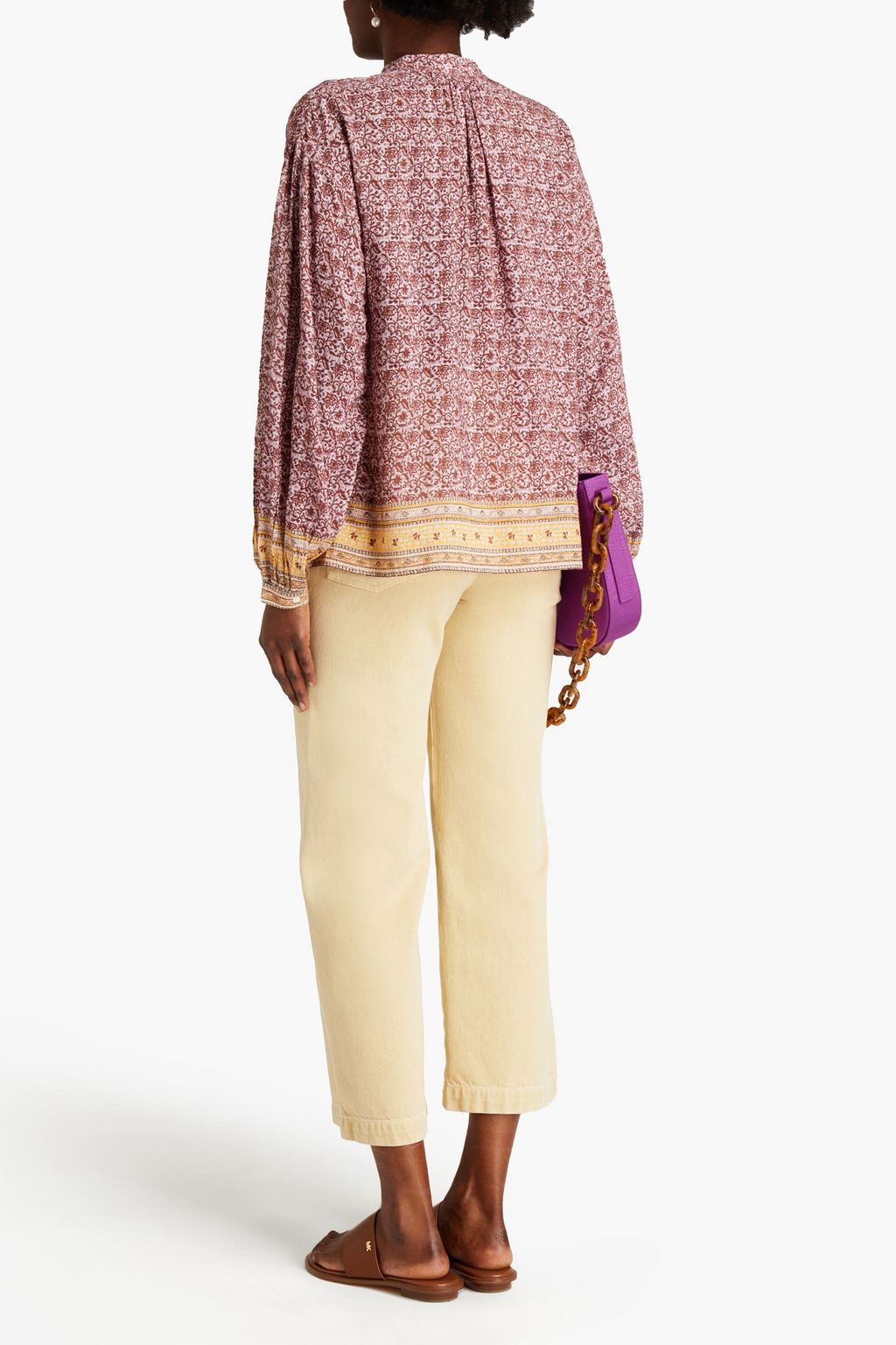 VANESSA BRUNO Printed jacquard blouse