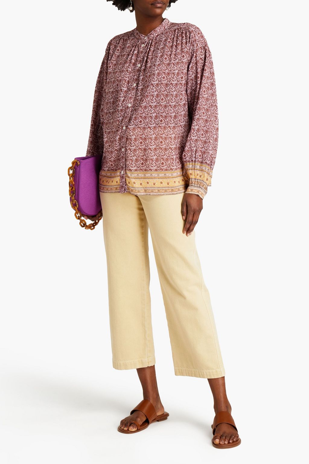 VANESSA BRUNO Printed jacquard blouse