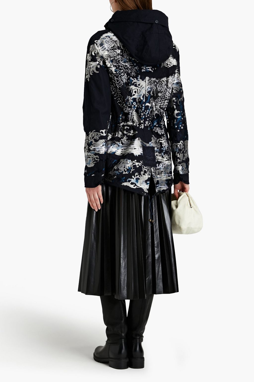 MR & MRS ITALY Embellished cotton-canvas hooded parka