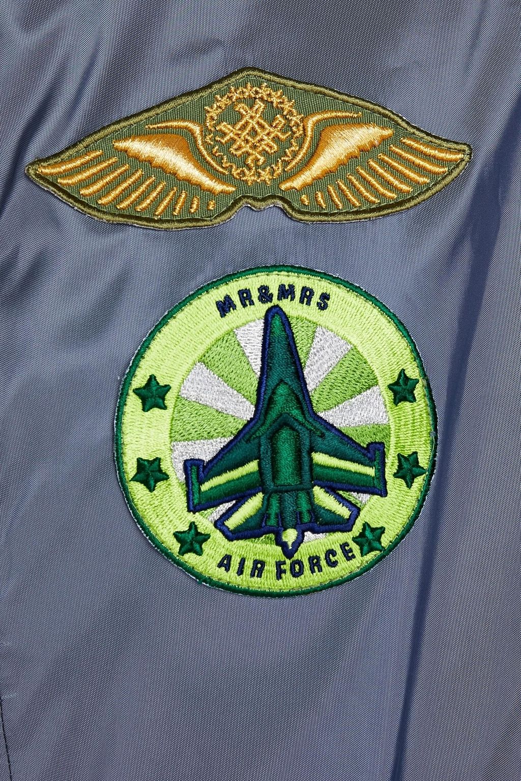 MR & MRS ITALY Appliquéd shell bomber jacket