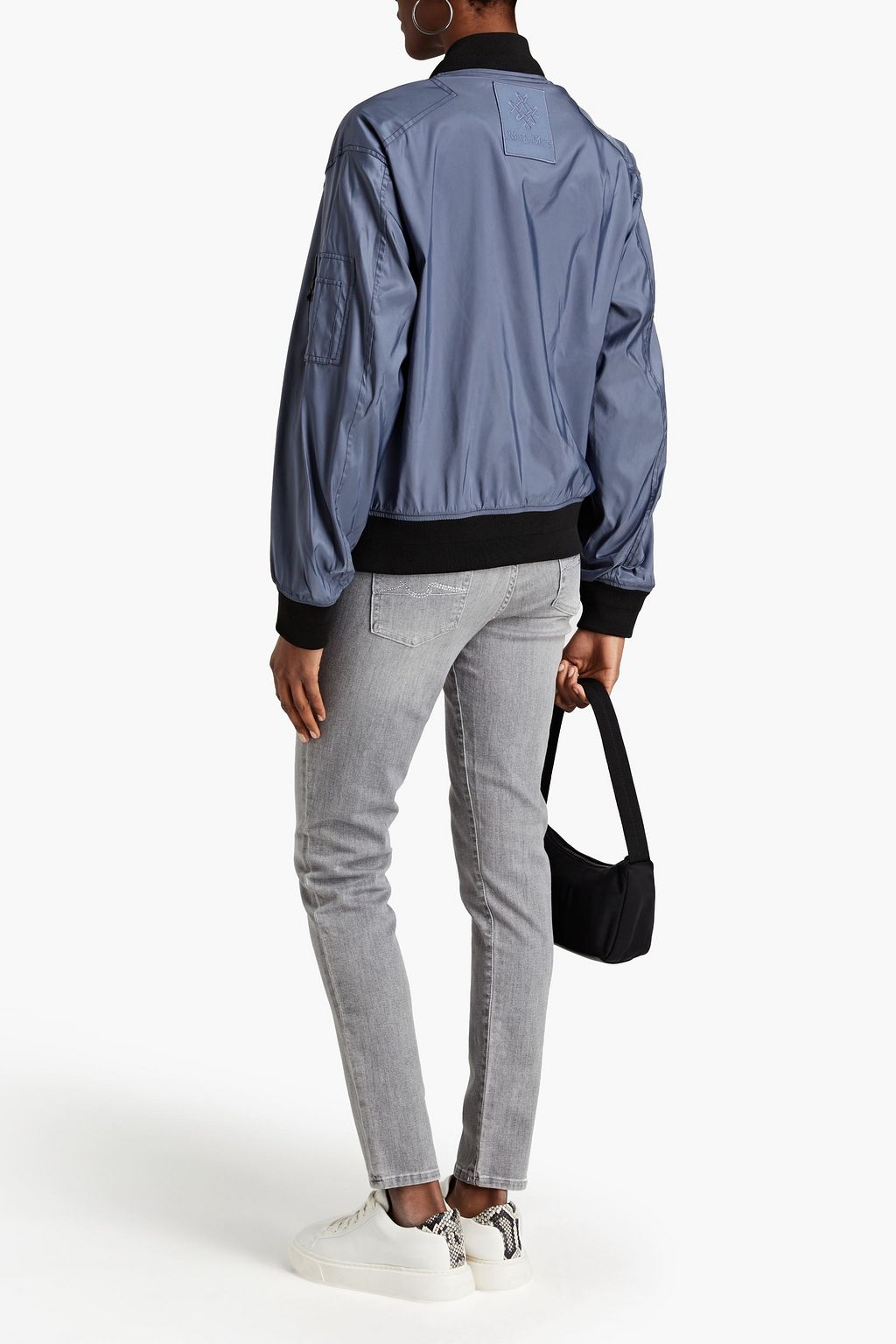 MR & MRS ITALY Appliquéd shell bomber jacket