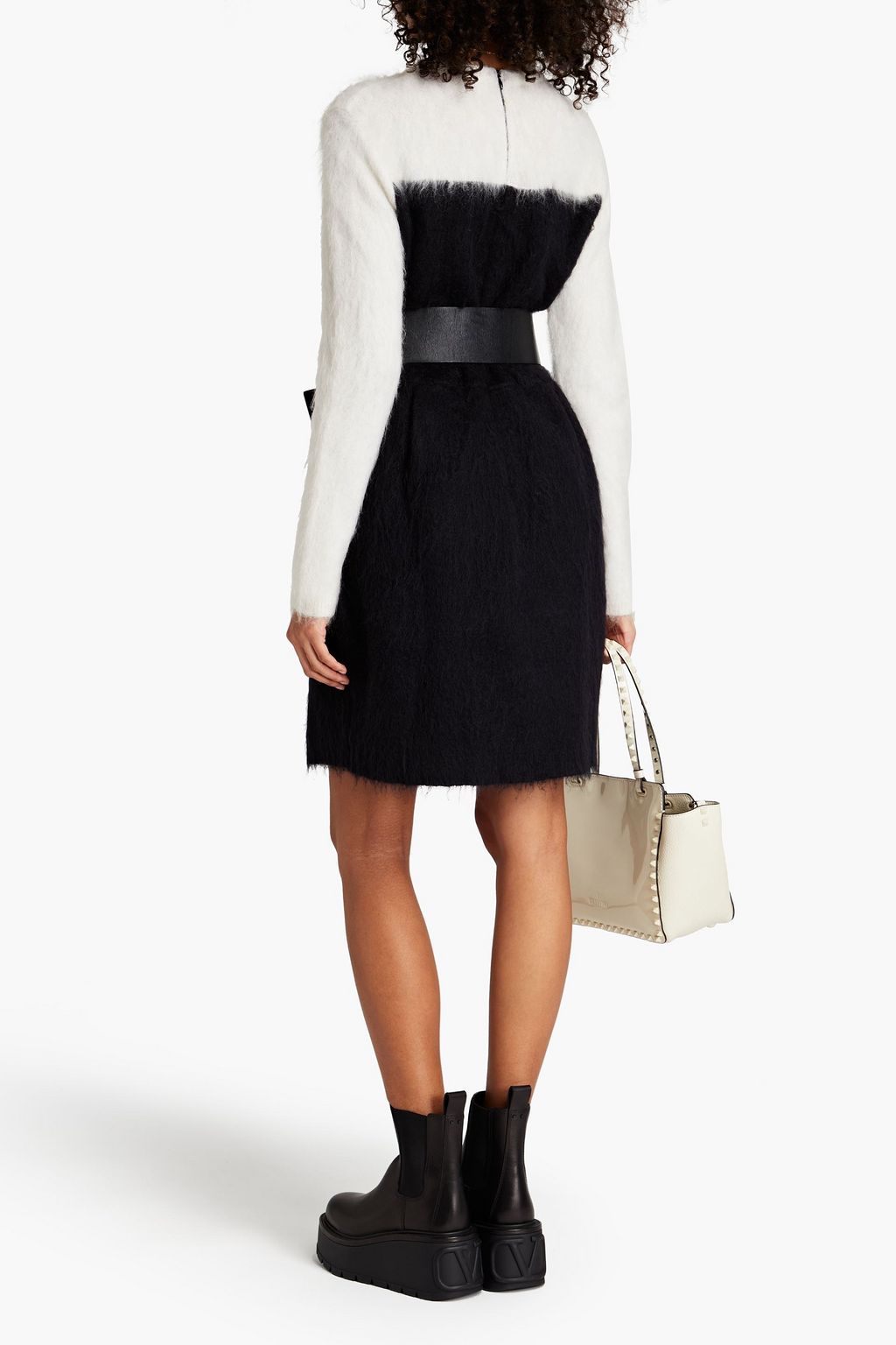 VALENTINO GARAVANI Brushed knitted mini dress