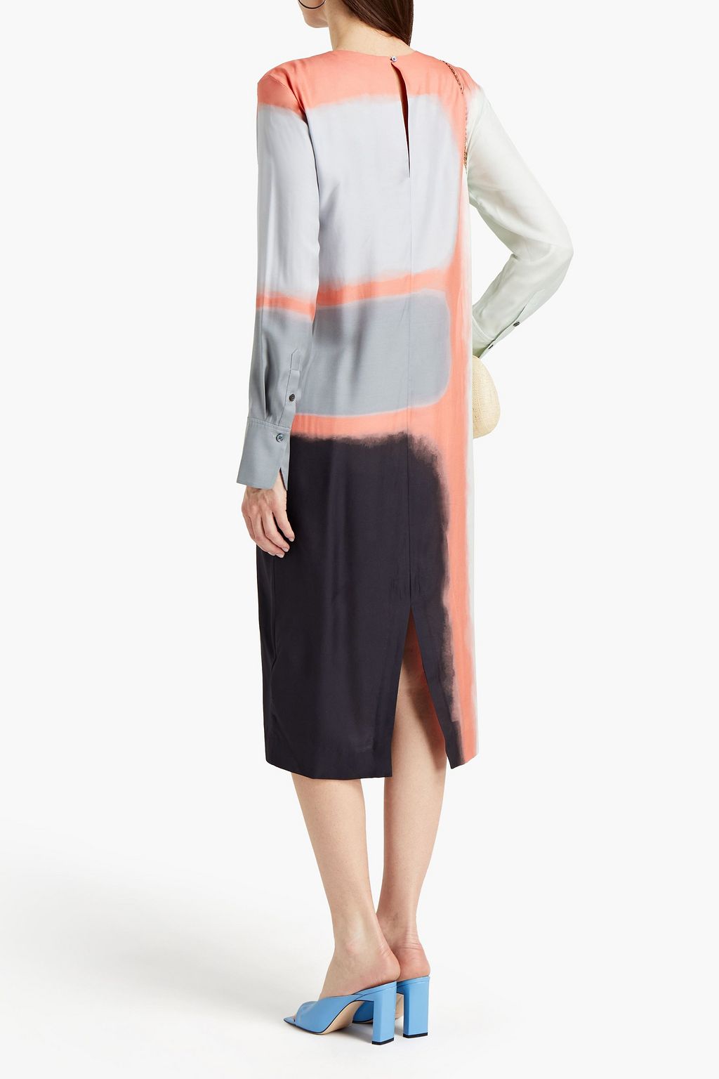 EQUIPMENT Nadaleine printed satin-twill midi dress