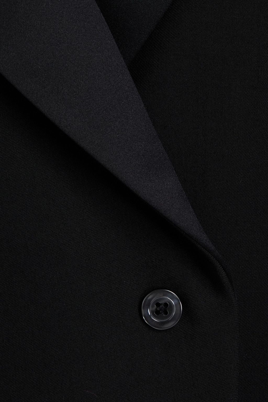 JUST CAVALLI Satin-trimmed crepe blazer