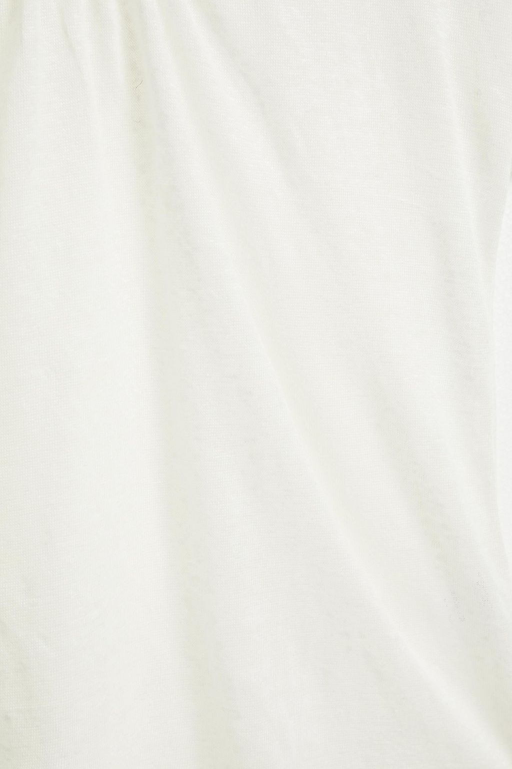 VANESSA BRUNO Gathered slub linen-jersey top